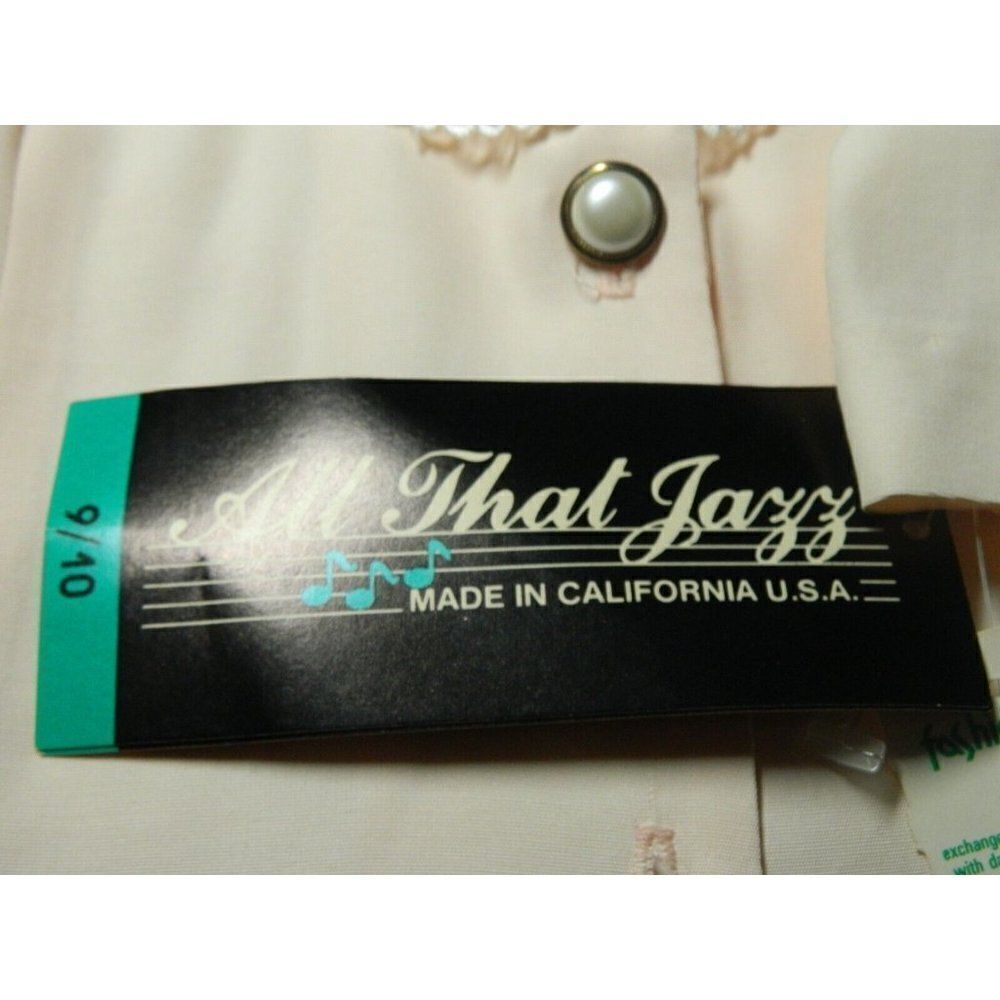 All That Jazz Dress Vintage 80's CottageCore Removable Dickie Junior Size 9/10 - Picture 15 of 15